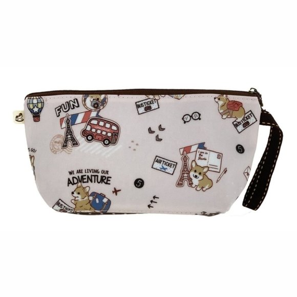 Uma Hana Handbags - Waterproof Corgi Dumpling Cosmetic Makeup Bag